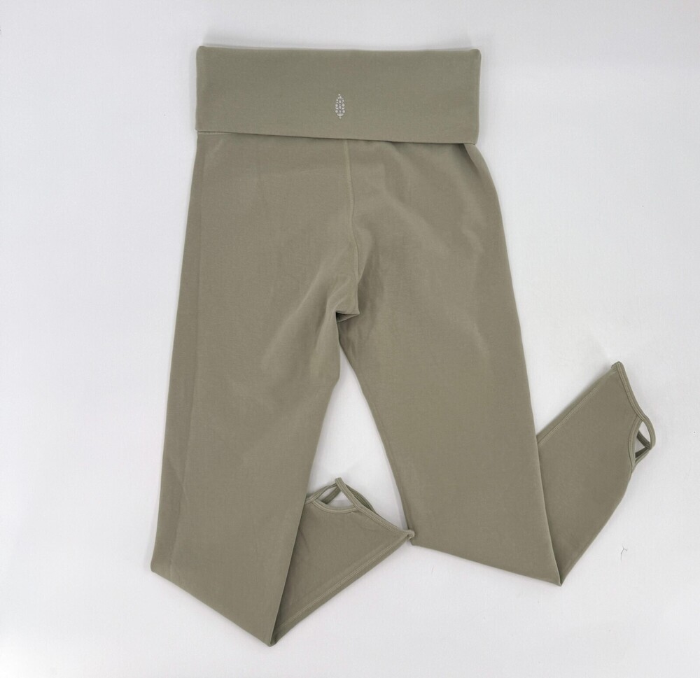 FP Movement Leggings Womens Medium Sage Green Stirrup High Rise Yoga Pants Gym
